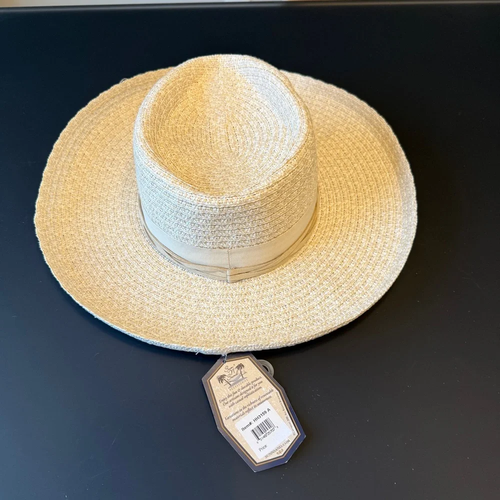 Elegant Cream Straw Hat - Picture 2 of 4